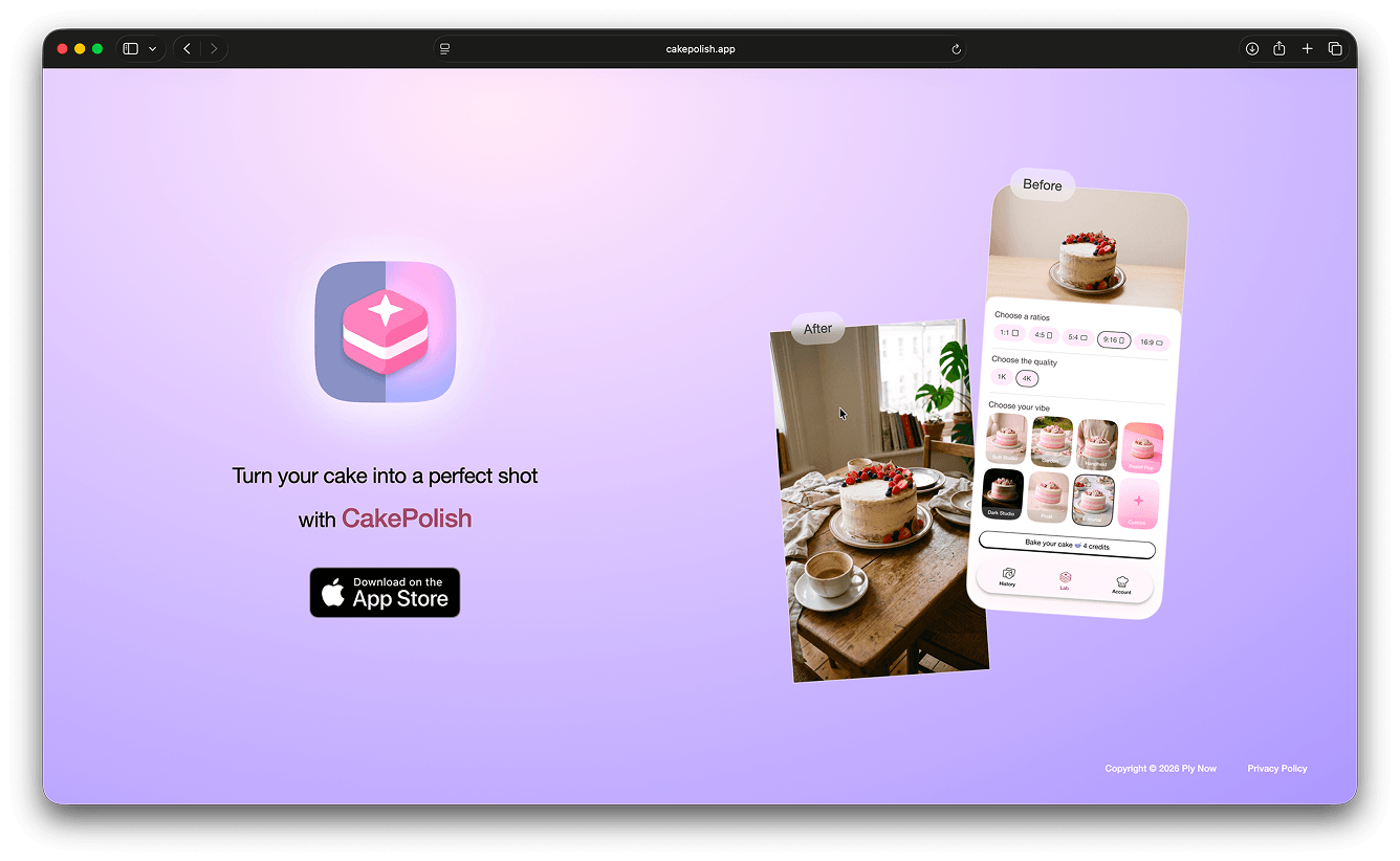 Cake Polish AI